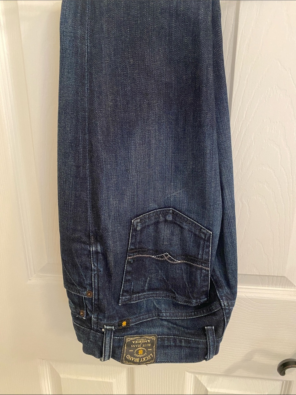 Lucky Brand Women’s Straight Leg Jeans in Dark Indigo